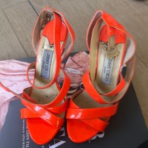 Jimmy Choo platform strappy sandals